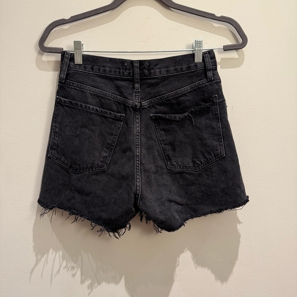 AGOLDE Dee Black Jean Shorts Womens Size 25 - Picture 3 of 11